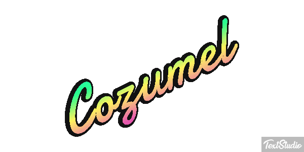 Cozumel Effetto testo