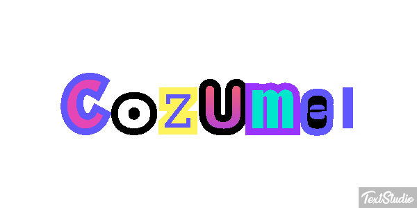Cozumel Effetto testo