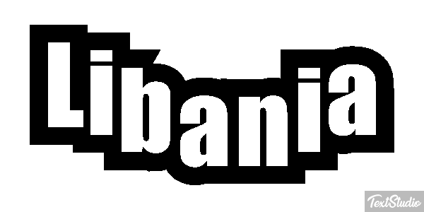 Libania Tekst effect