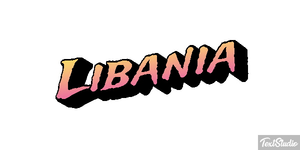 Libania Tekst effect