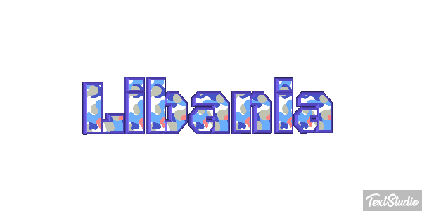 Libania Tekst effect