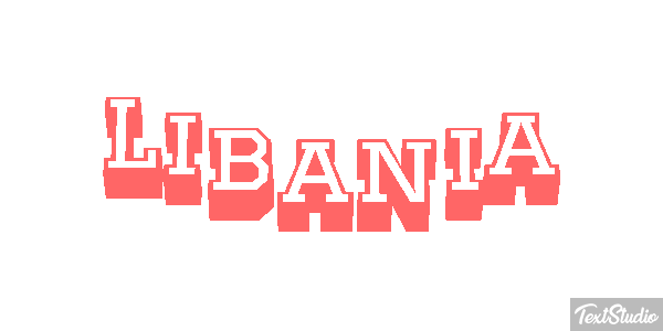 Libania Tekst effect