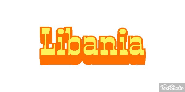 Libania Tekst effect