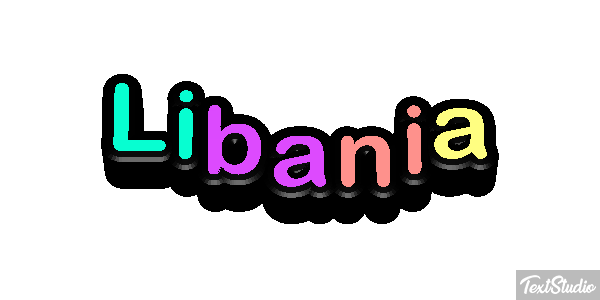 Libania Tekst effect