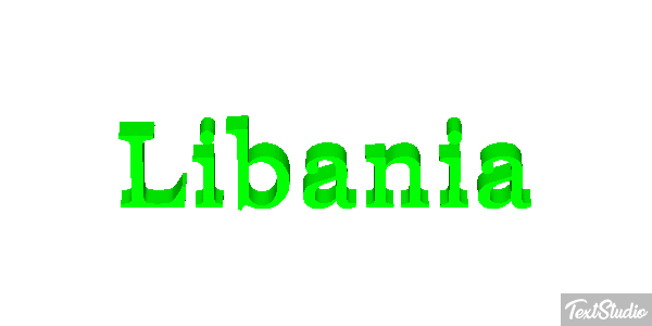 Libania Tekst effect