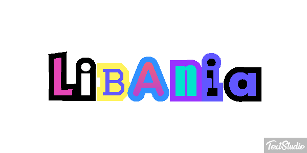 Libania Tekst effect