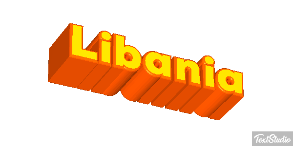 Libania Tekst effect