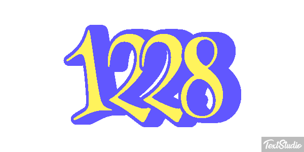 1228 Text effect
