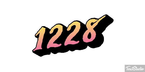 1228 Text effect