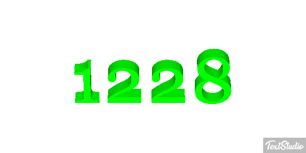 1228 Text effect