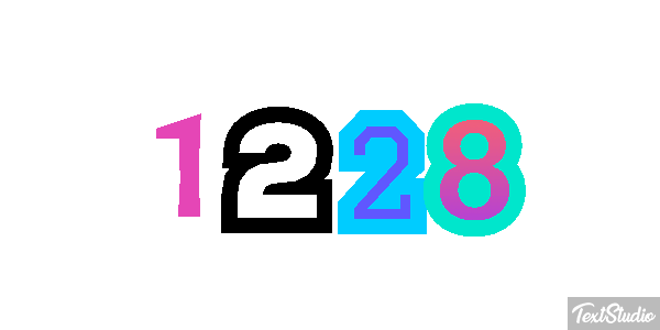 1228 Text effect