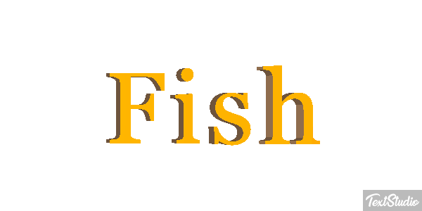 Fish Text effect