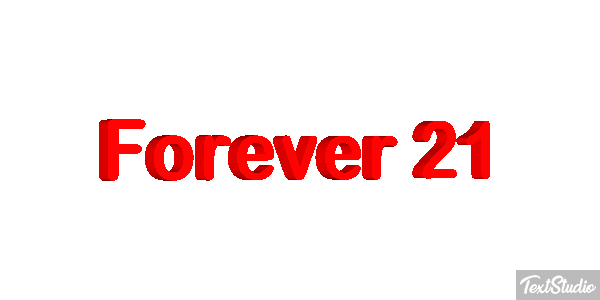 Forever 21 Effetto testo