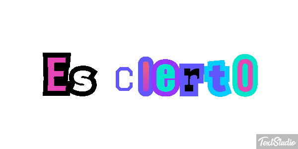 Es cierto Efecto de texto