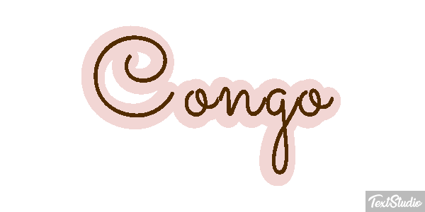 Congo Efecto de texto