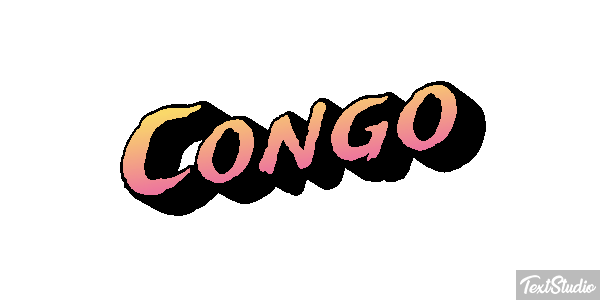 Congo Efecto de texto