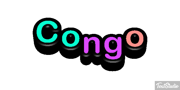 Congo Efecto de texto