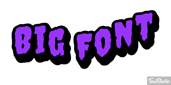 Big Font Text effect