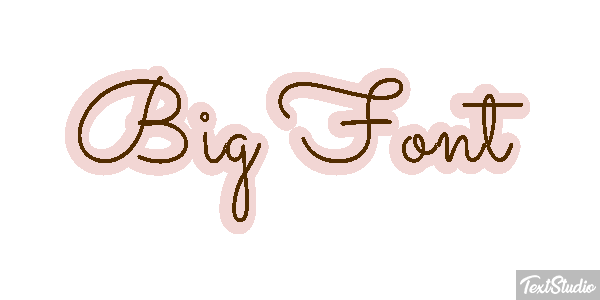 Big Font Text effect