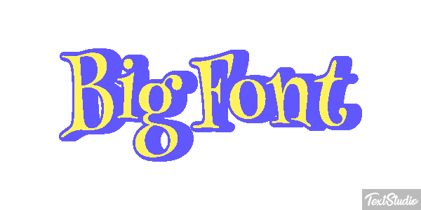 Big Font Text effect