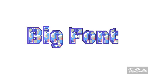 Big Font Text effect