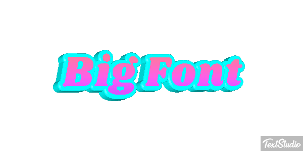 Big Font Text effect