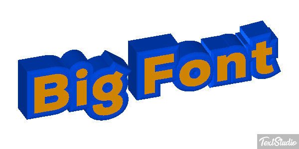 Big Font Text effect