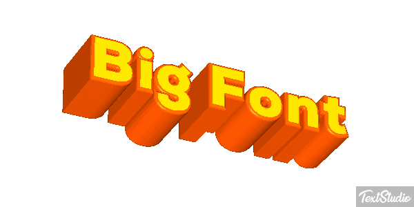 Big Font Text effect