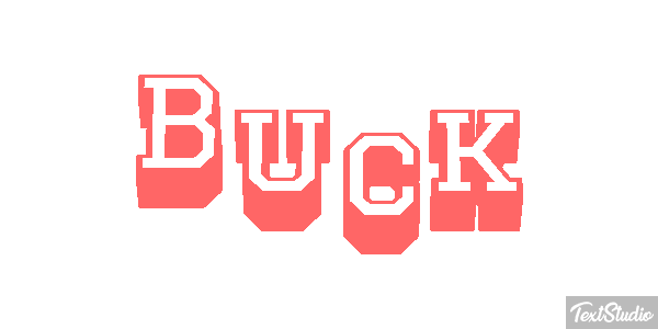 Buck Efeito do texto