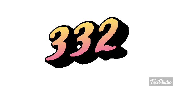 332 Text effect