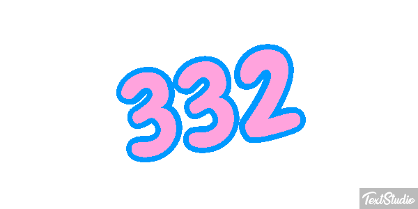 332 Text effect