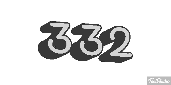 332 Text effect