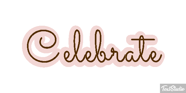 Celebrate Efeito do texto