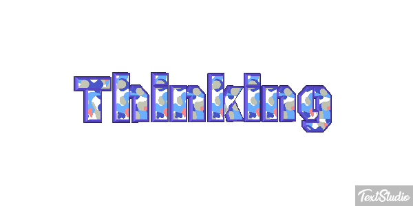 Thinking Текстовый эффект