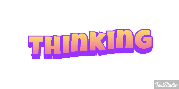 Thinking Текстовый эффект