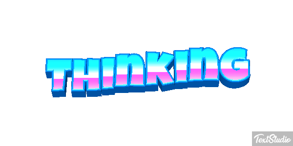 Thinking Текстовый эффект