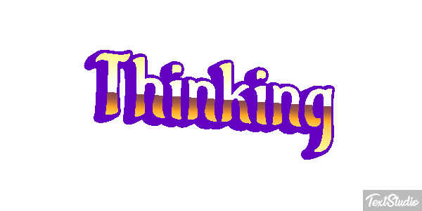 Thinking Текстовый эффект