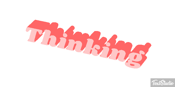 Thinking Текстовый эффект