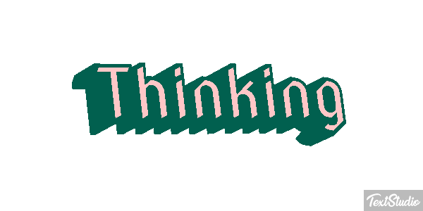 Thinking Текстовый эффект