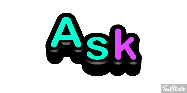 Ask Text effect