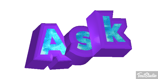 Ask Text effect