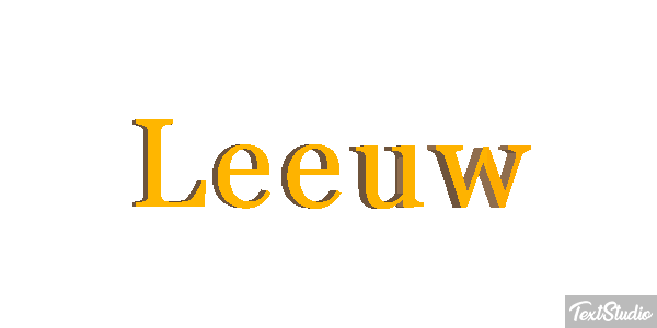 Leeuw Tekst effect