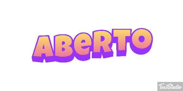 Aberto Effetto testo