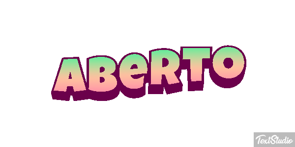 Aberto Effetto testo
