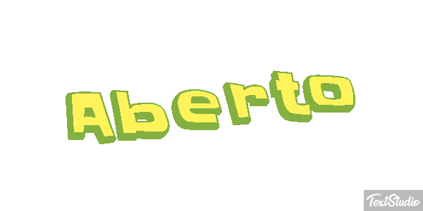 Aberto Effetto testo