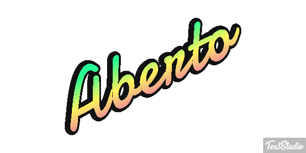 Aberto Effetto testo