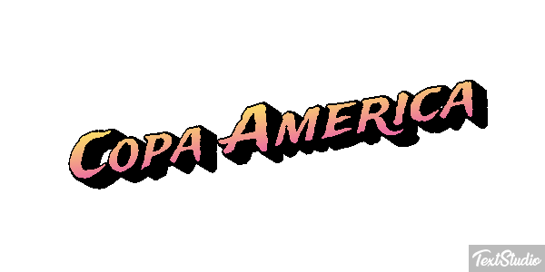 Copa America Tekst effect