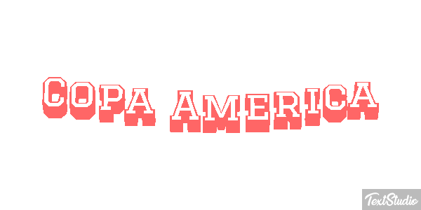 Copa America Tekst effect