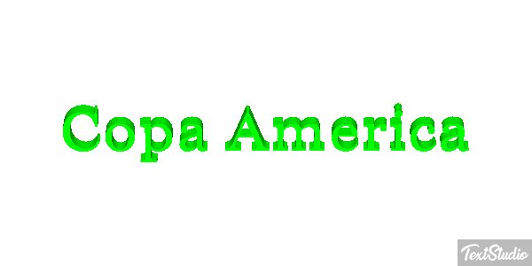 Copa America Tekst effect