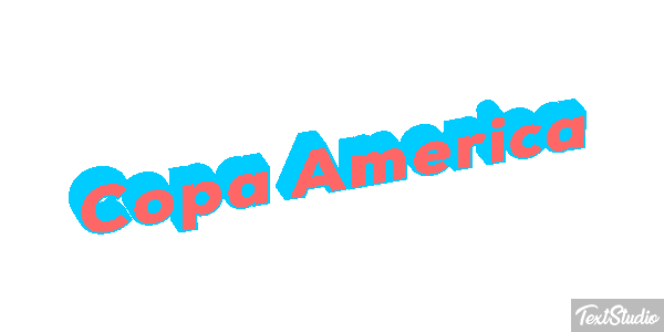 Copa America Tekst effect